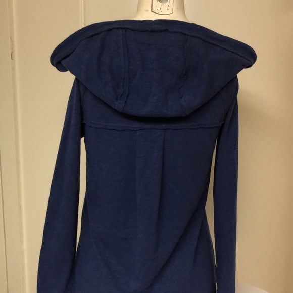 ROXY Weekend Escape 2 Dark Blue Hoodie Pocket Drawstring Lightweight Soft XS - Picture 3 of 15